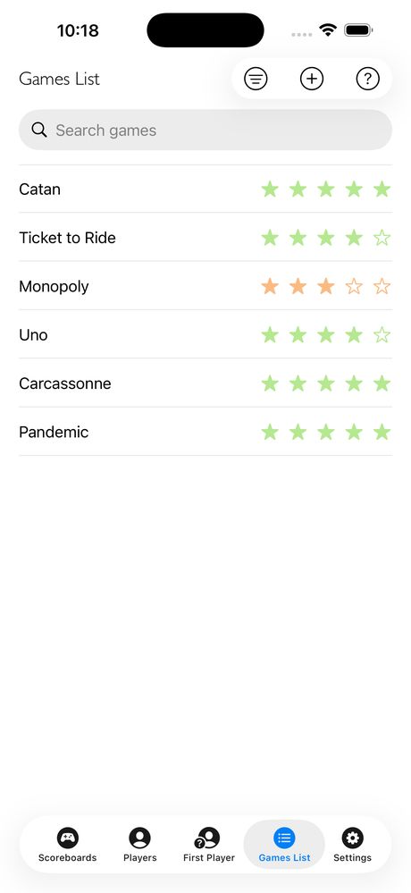 Keeping Score iPhone screenshot 2
