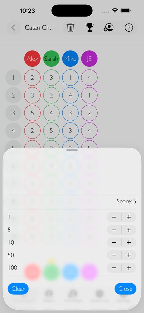 Keeping Score iPhone screenshot 3