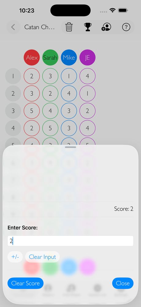 Keeping Score iPhone screenshot 4